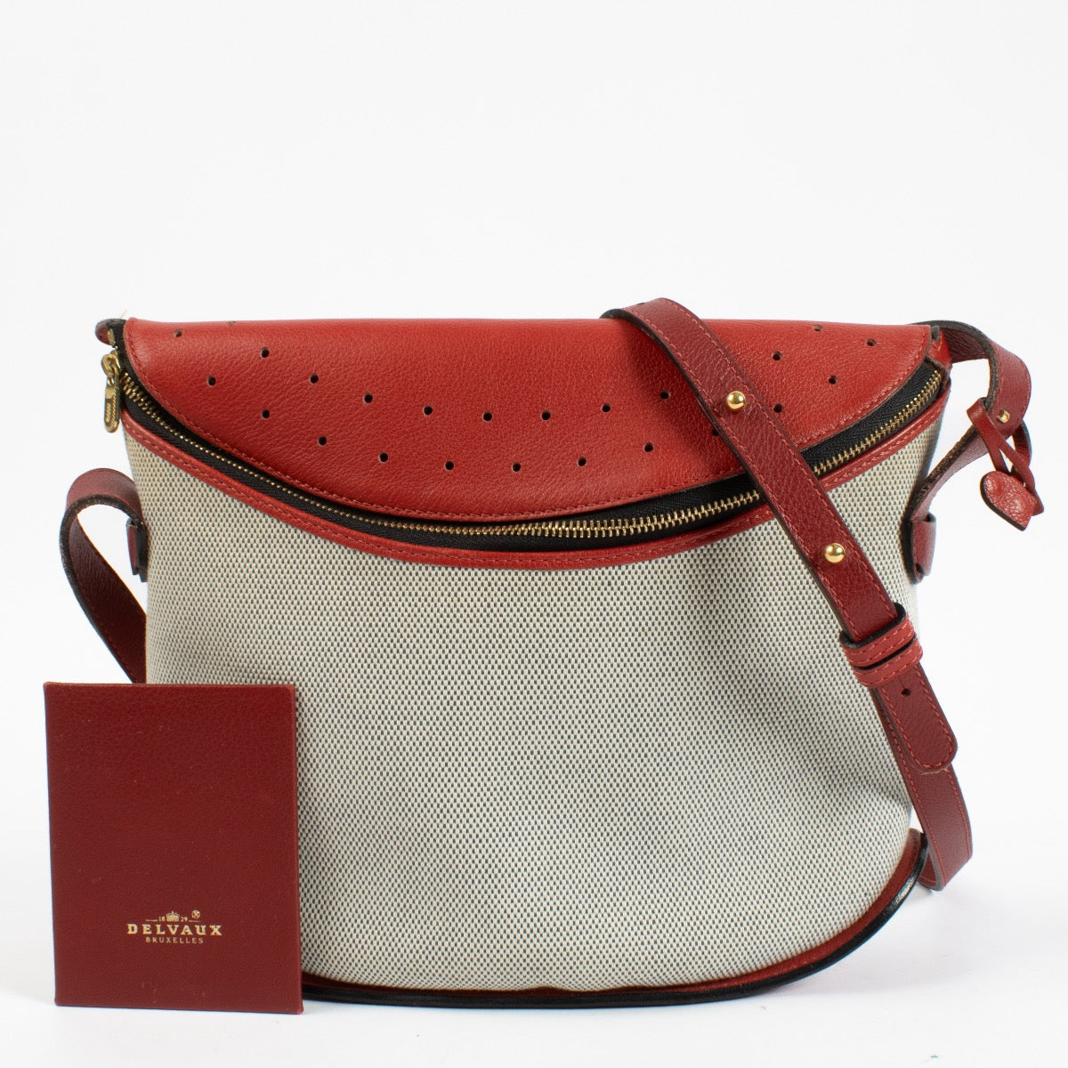 Delvaux Canvas Idée Shoulder Bag