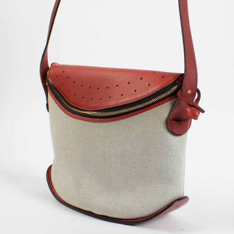 Delvaux Canvas Idée Shoulder Bag
