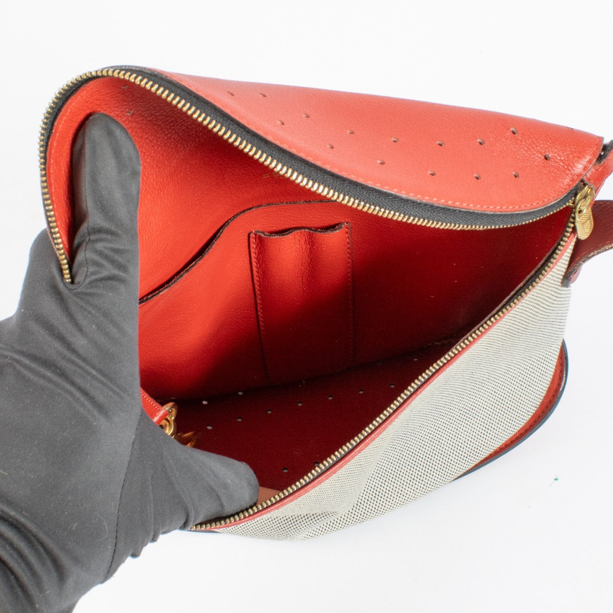 Delvaux Canvas Idée Shoulder Bag