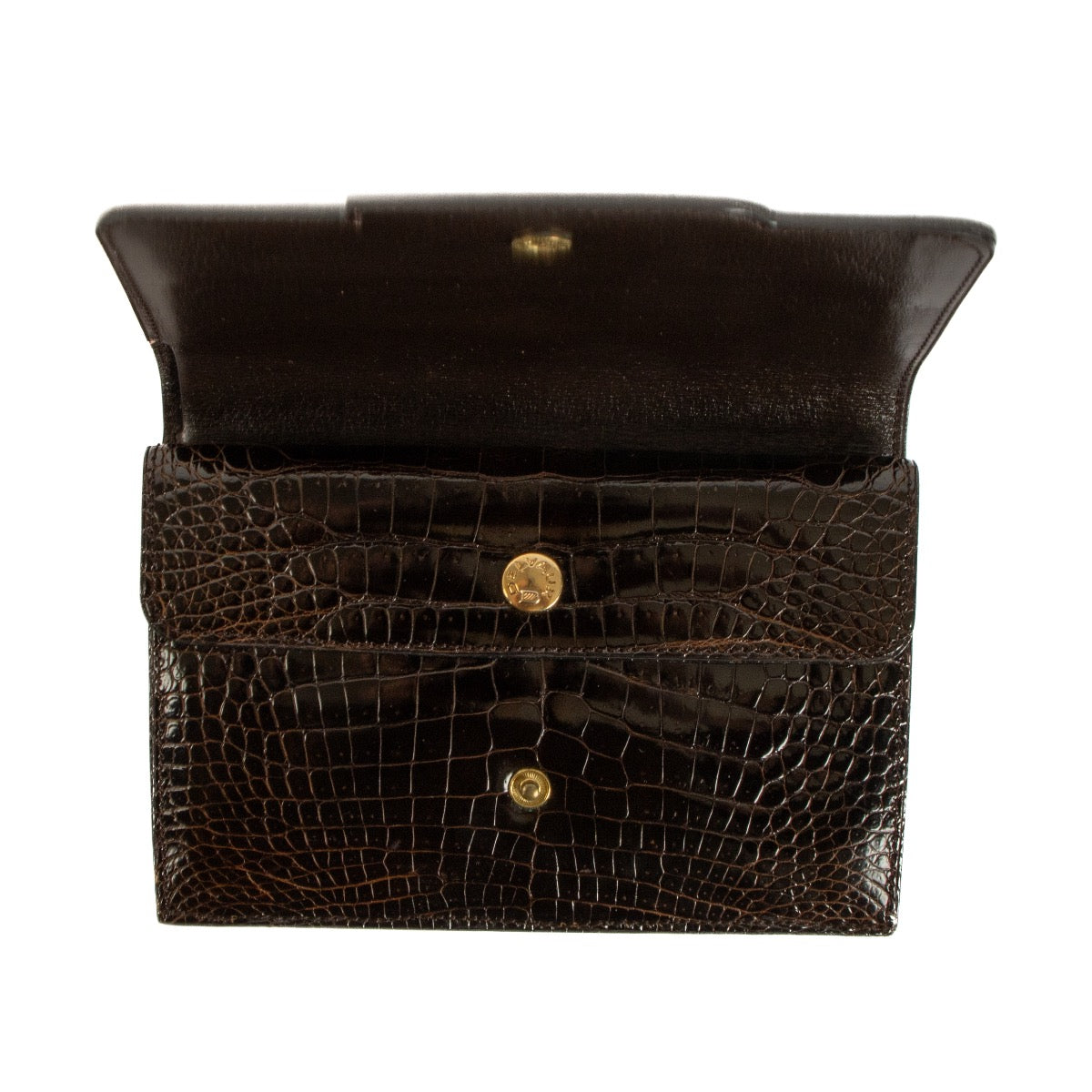 Shop 100% authentic second-hand Delvaux Brown Crocodile Wallet on Labellov.com