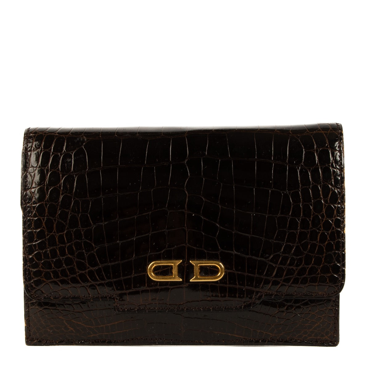 Shop 100% authentic second-hand Delvaux Brown Crocodile Wallet on Labellov.com
