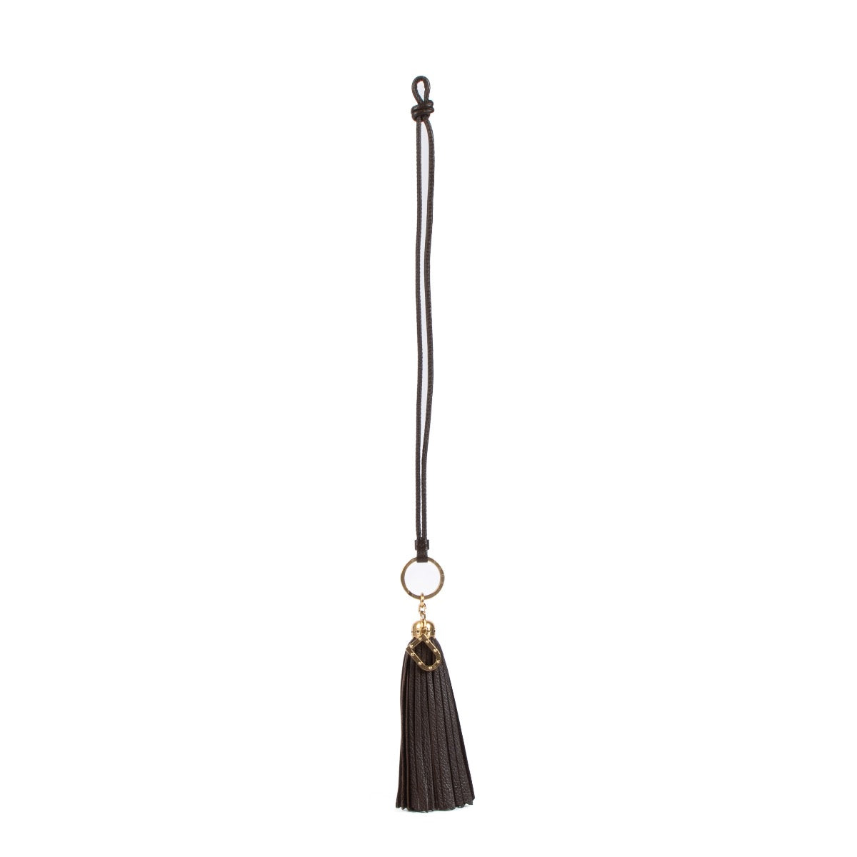 Delvaux Brown Fringed Leather Keychain. Buy delvaux accessories and keychains at labellov.com. Koop delvaux accessoires en sleutelhangers bij labellov.com. Delvaux accessoires en vendre chez labellov.com