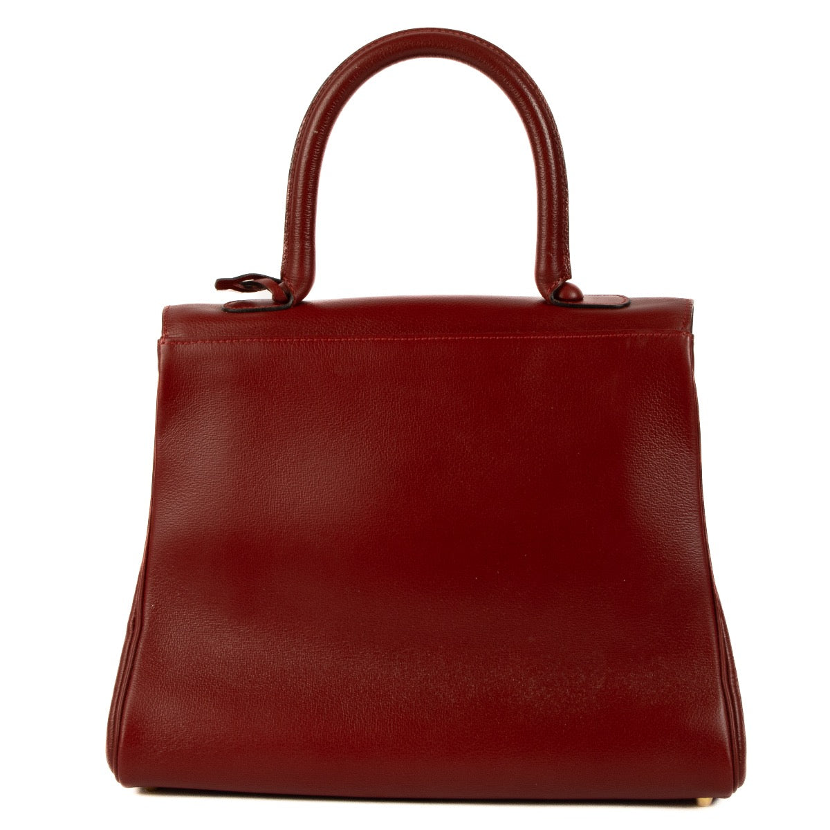 Shop safe online at Labellov in Antwerp, Brussels and Knokke this 100% authentic second hand Delvaux Burgundy Brillant MM with Cover