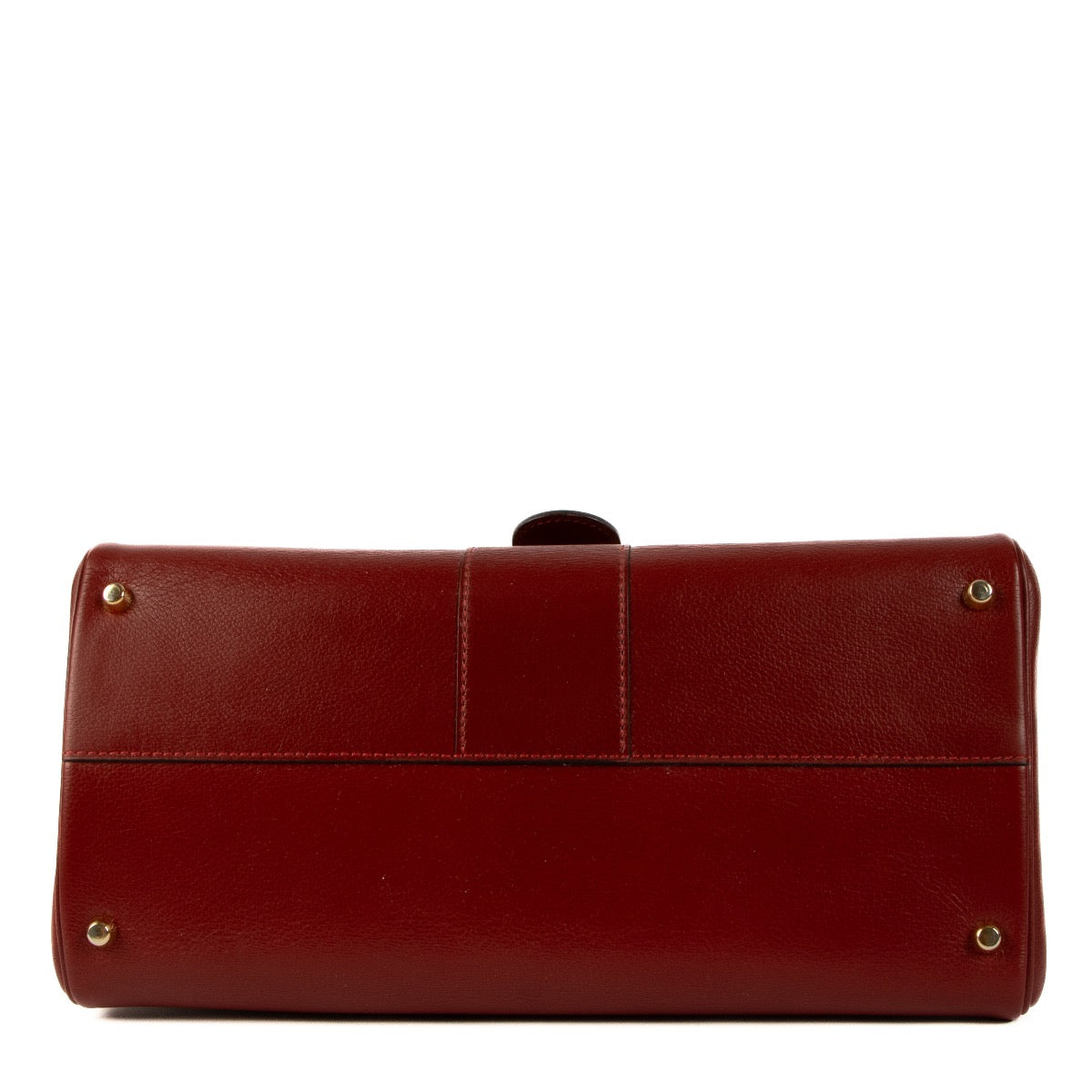 Shop safe online at Labellov in Antwerp, Brussels and Knokke this 100% authentic second hand Delvaux Burgundy Brillant MM with Cover