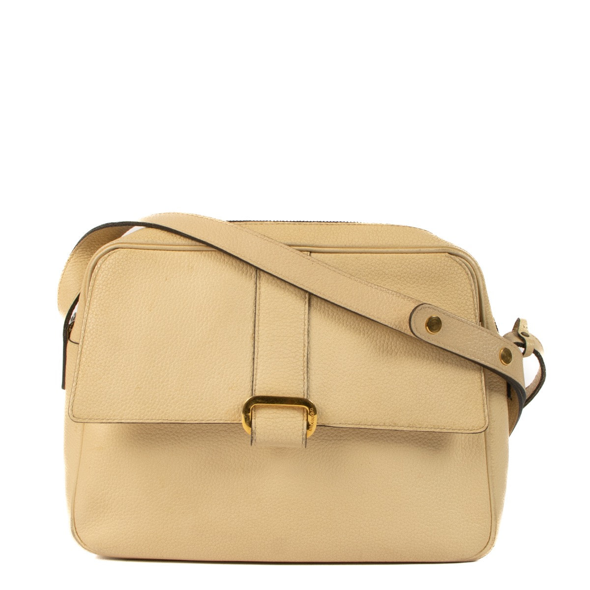 Buy real preloved vintage Delvaux Ivory Leather Complice Crossbody Bag safe online at Labellov.com