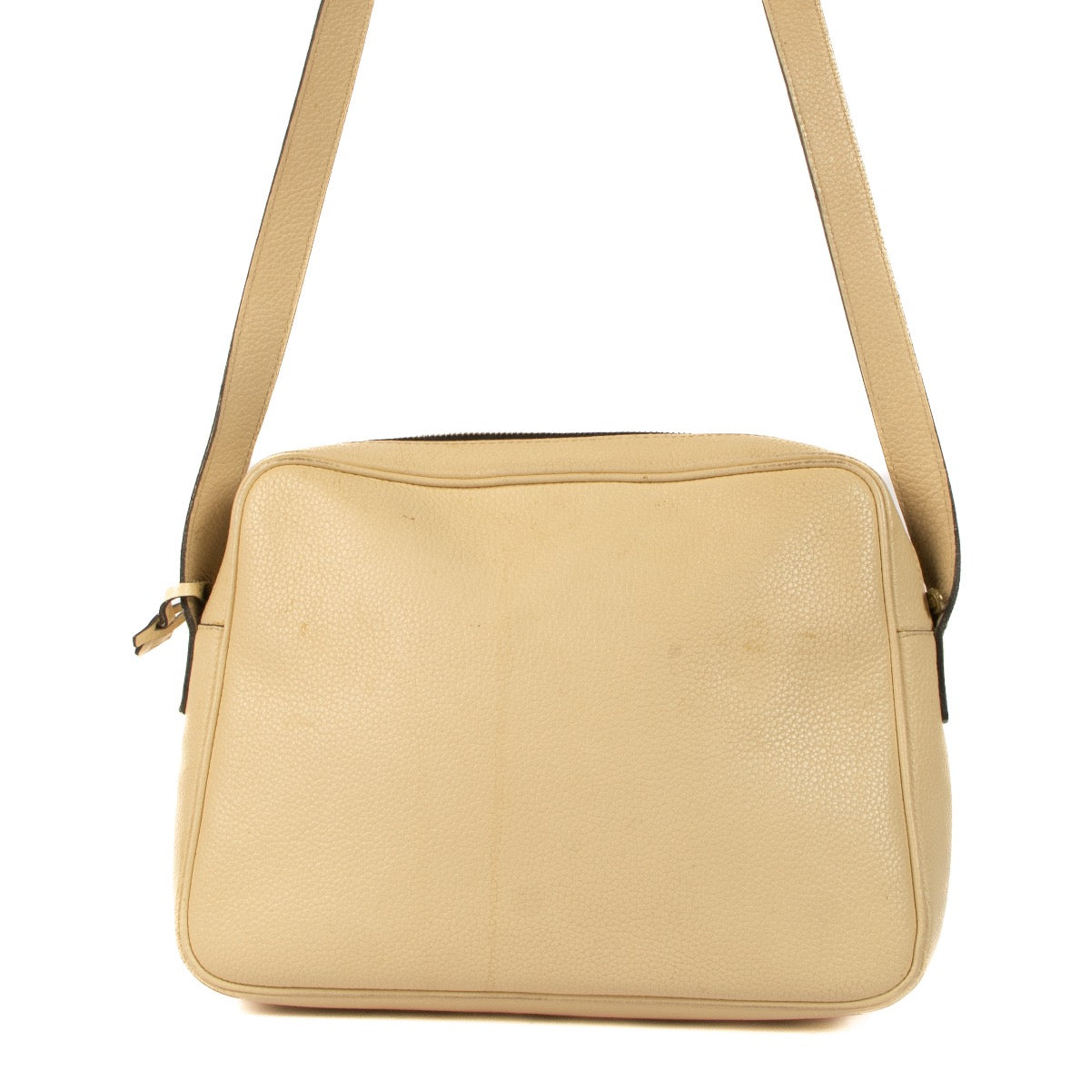 Buy real preloved vintage Delvaux Ivory Leather Complice Crossbody Bag safe online at Labellov.com