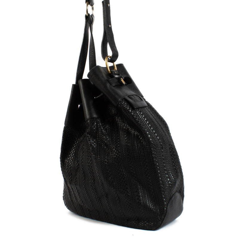 Delvaux Black Toile de Cuir Shoulder Bag for the best price at Labellov secondhand. Koop verkoop en ruil uw handtassen bij Labellov in Antwerpen.