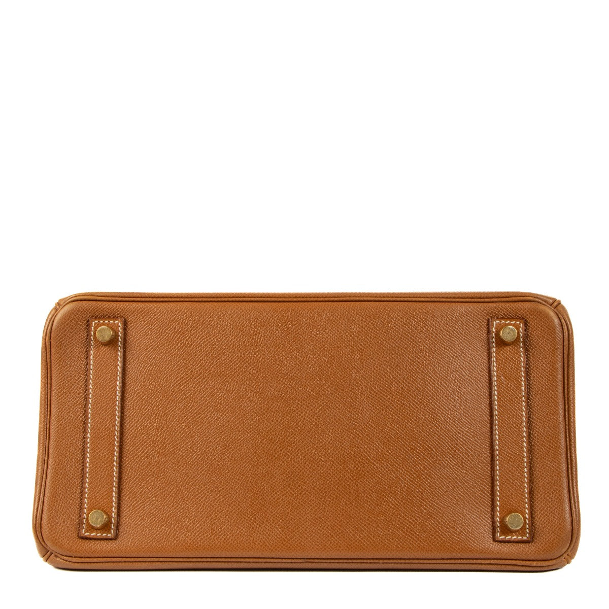 Authentic second hand vintage Hermès 1998 Haut à Courroies 32 Gold Courchevel on www.labellov.com