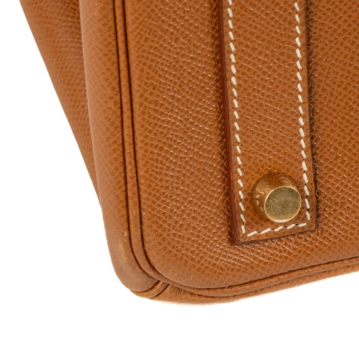 Authentic second hand vintage Hermès Haut à Courroies 32 Gold Courchevel on www.labellov.com