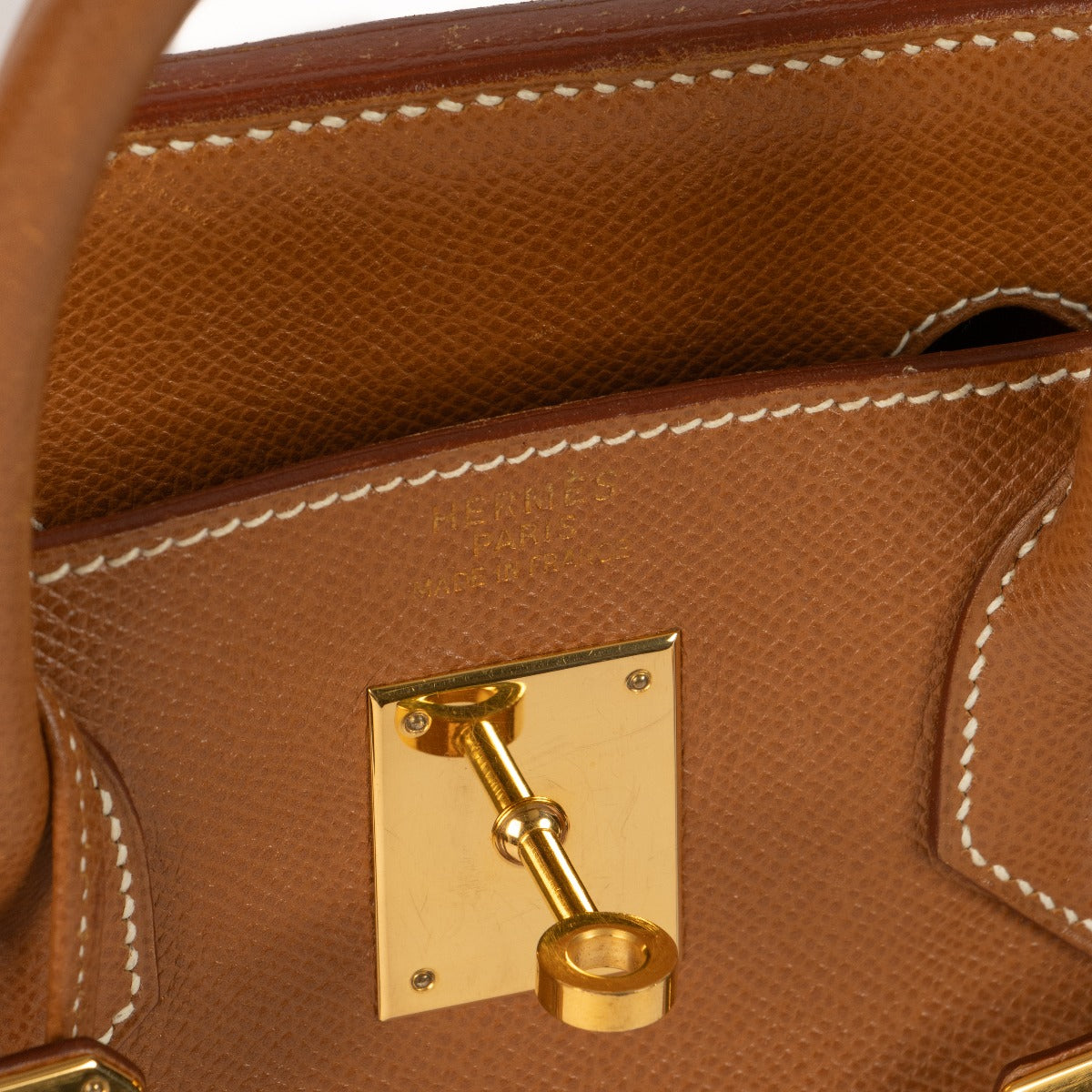 Hermès Haut à Courroies 32 Gold Courchevel GHW