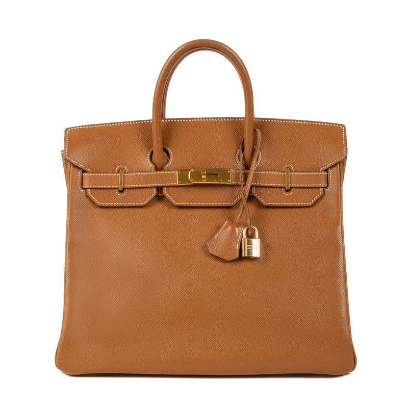 Hermès 1998 Haut à Courroies 32 Gold Courchevel
