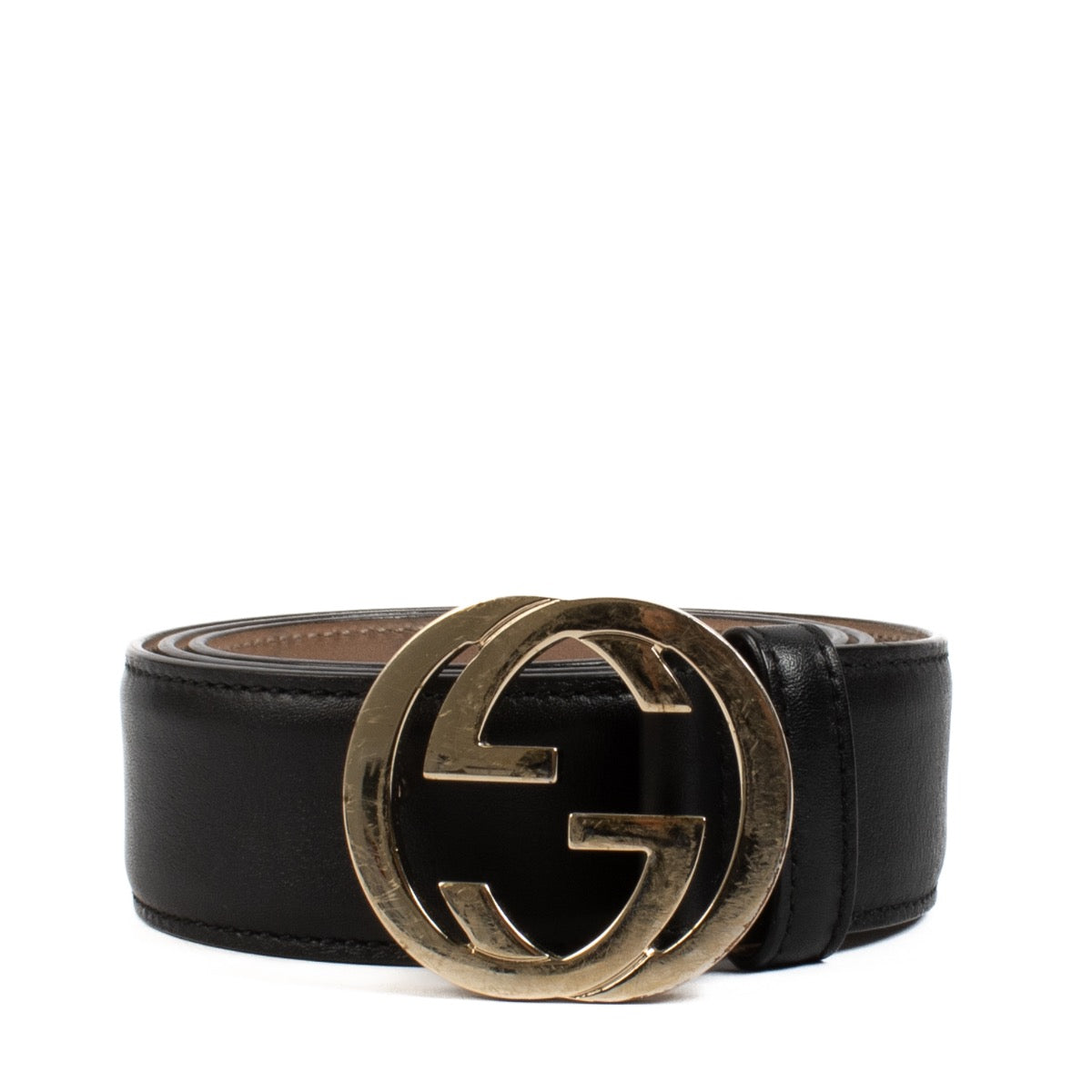 shop 100% authentic second hand Gucci Black Interlocking G Belt - Size 80 on Labellov.com