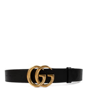 shop 100% authentic second hand Gucci Black GG Marmont Belt - Size 85 on Labellov.com
