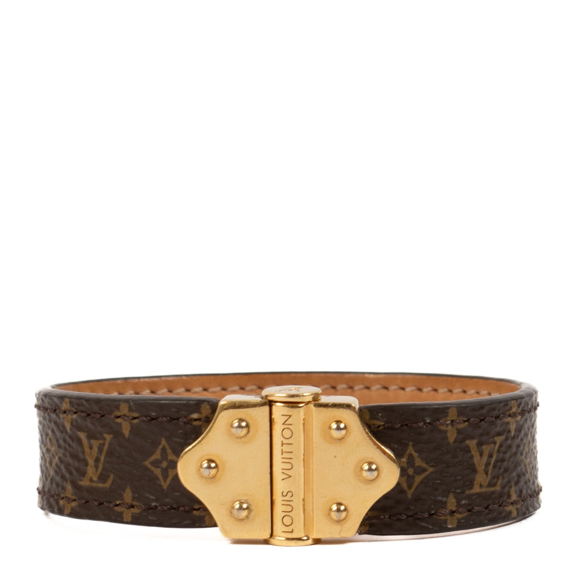 Shop 100% authentic secondhand Louis Vuitton Monogram Leather Nano Bracelet on Labellov.com