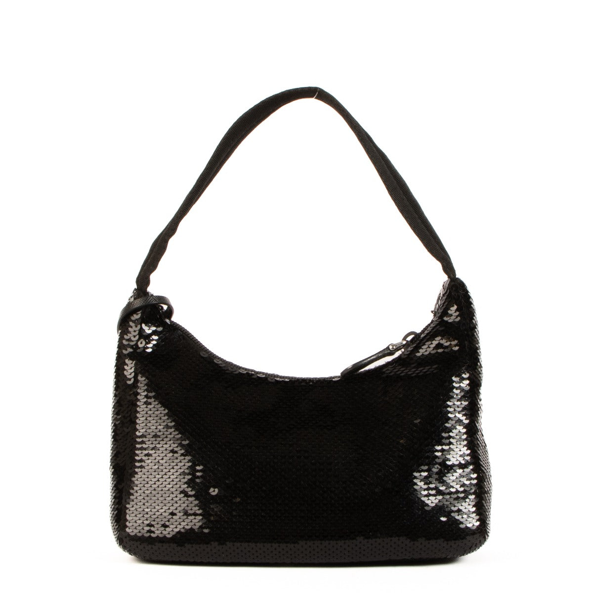 Prada Zwart Gepailletteerde Re-Edition 2000 Minibag