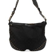 shop 100% authentic second hand Gucci Black GG Canvas Studded Pelham Small Hobo Bag on Labellov.com