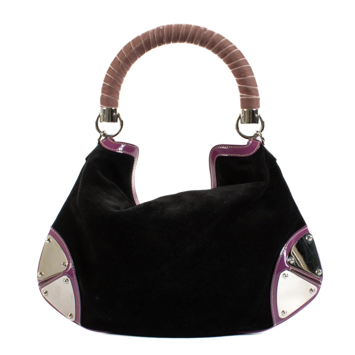Gucci Black Suede Medium Indy Bag