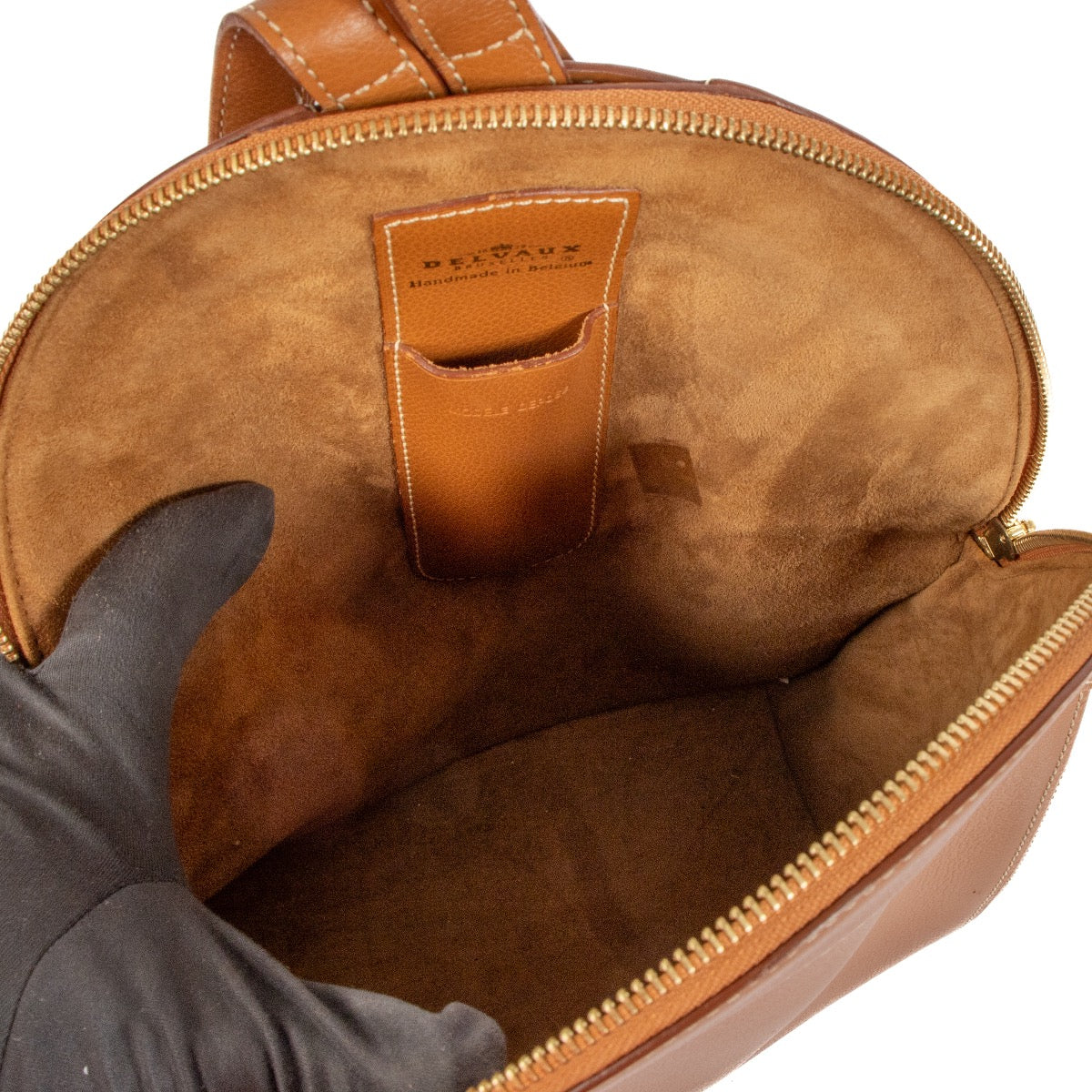 Delvaux Vintage Amitie Cognac Leather Backpack