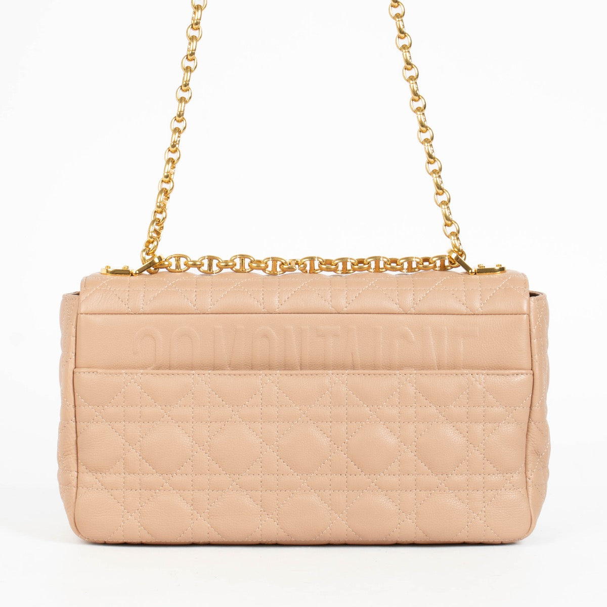 Christian Dior Powder Beige Calfskin Large Caro Bag – Labellov