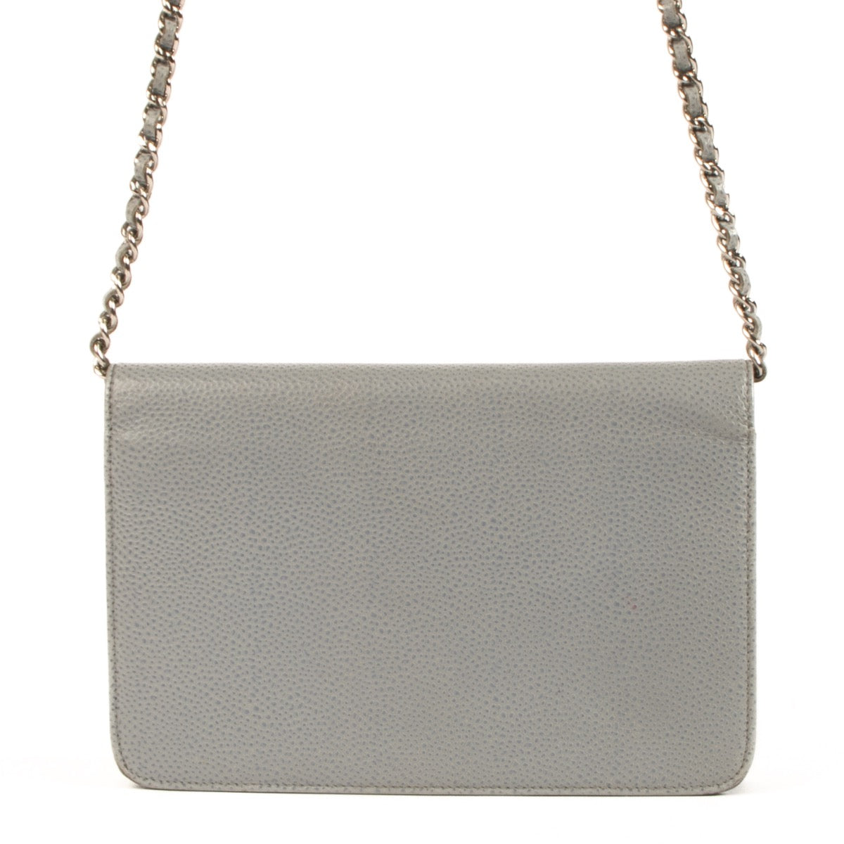 Shop 100% authentic second-hand Chanel Light Blue Caviar Timeless Wallet On Chain on Labellov.com
