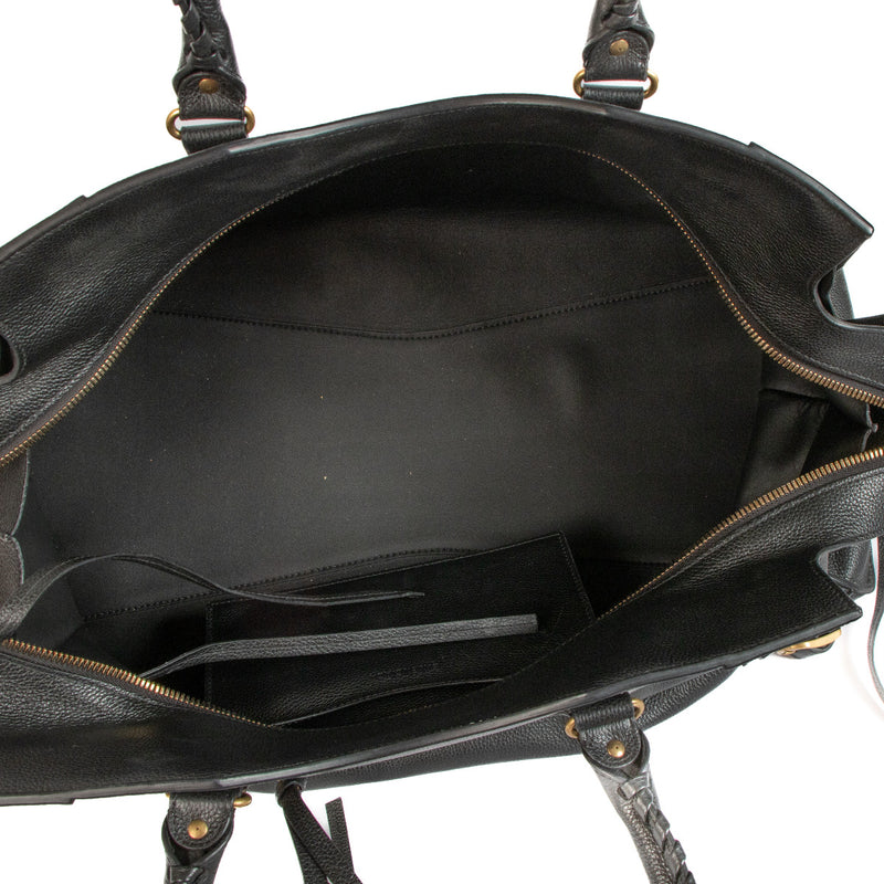 Balenciaga Black Neo Classic Large Top Handle Bag - WEEKENDER