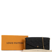 Buy this Louis Vuitton Black Empreinte Leather Pochette Felicie in very good condition safe online at Labellov.com or in Brussels, Knokke and Antwerp