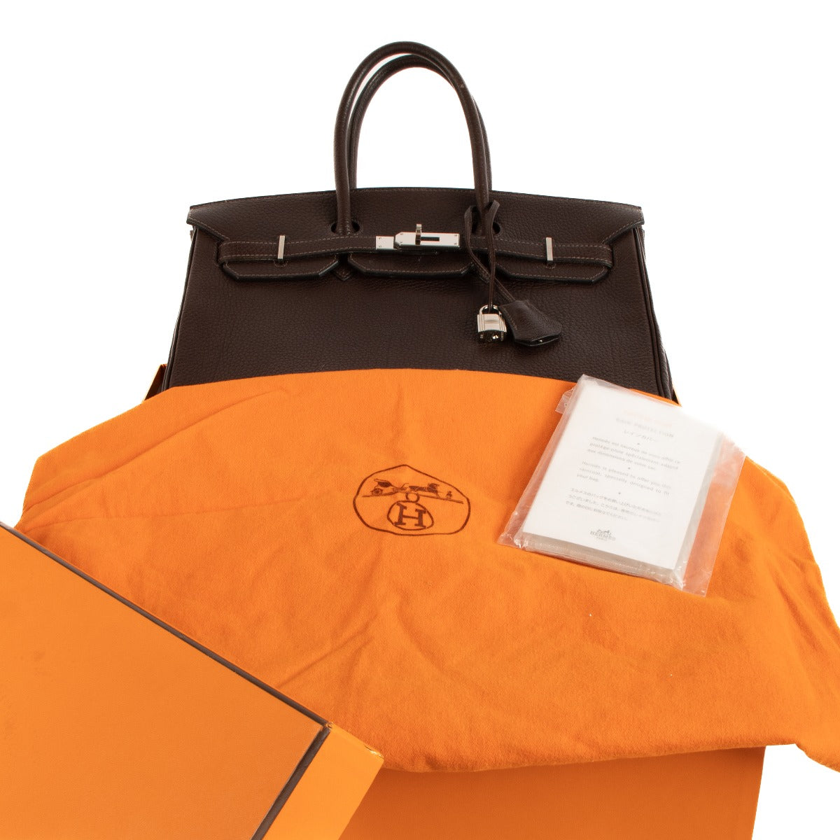 Hermès Birkin 35 Ebene Togo Palladium Hardware