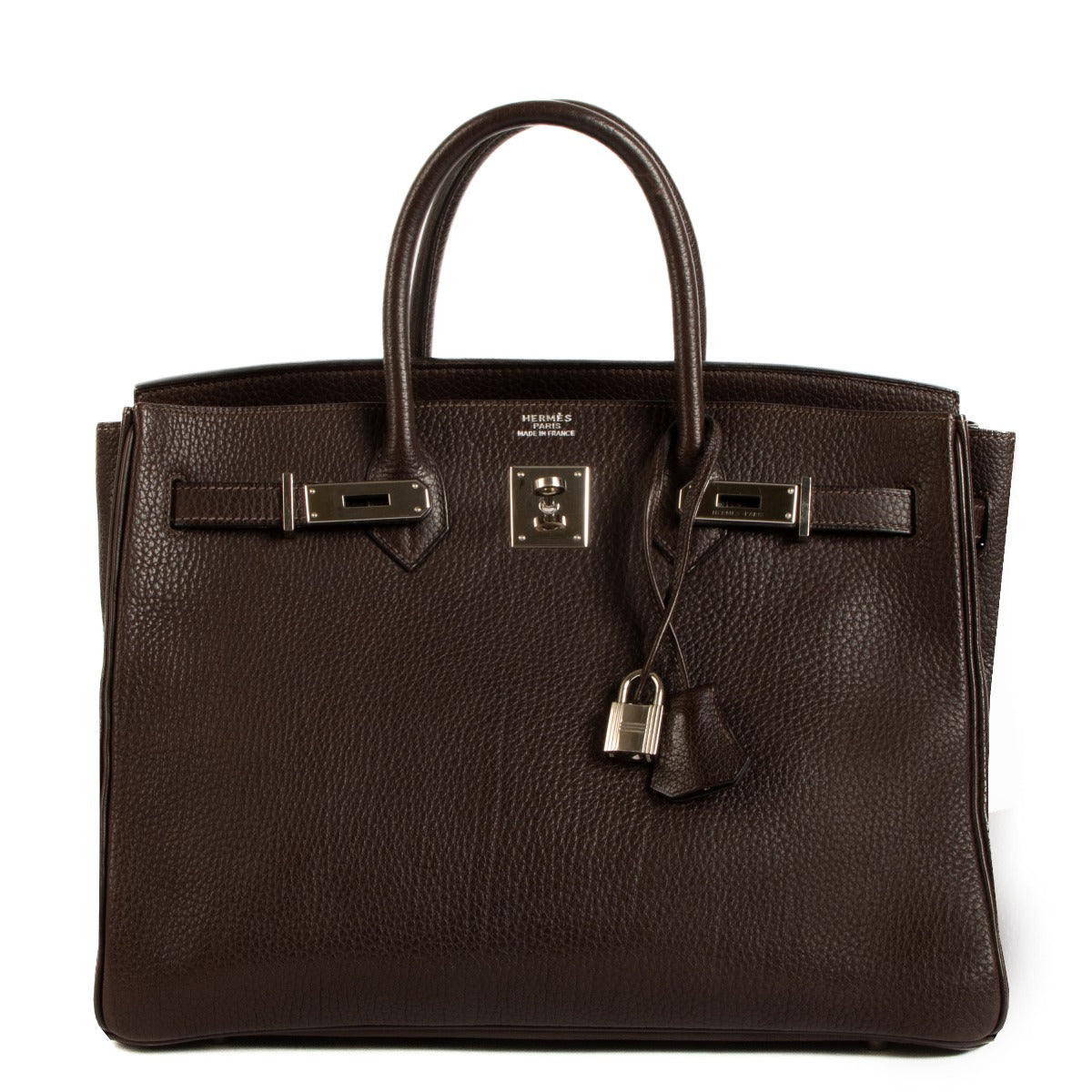 Hermès Birkin 35 Ebene Togo Palladium Hardware