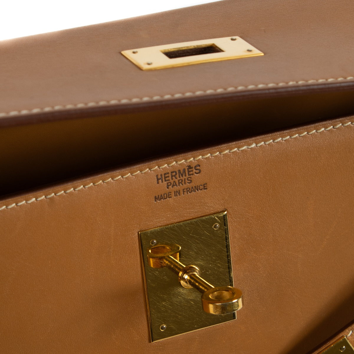Hermès Kelly 32 Sable Naturel Chamonix GHW