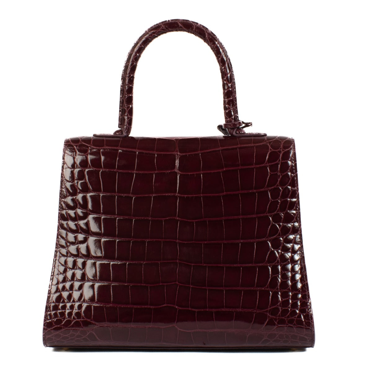 Delvaux Rosewood Glanzende Alligator Brillant MM Tas