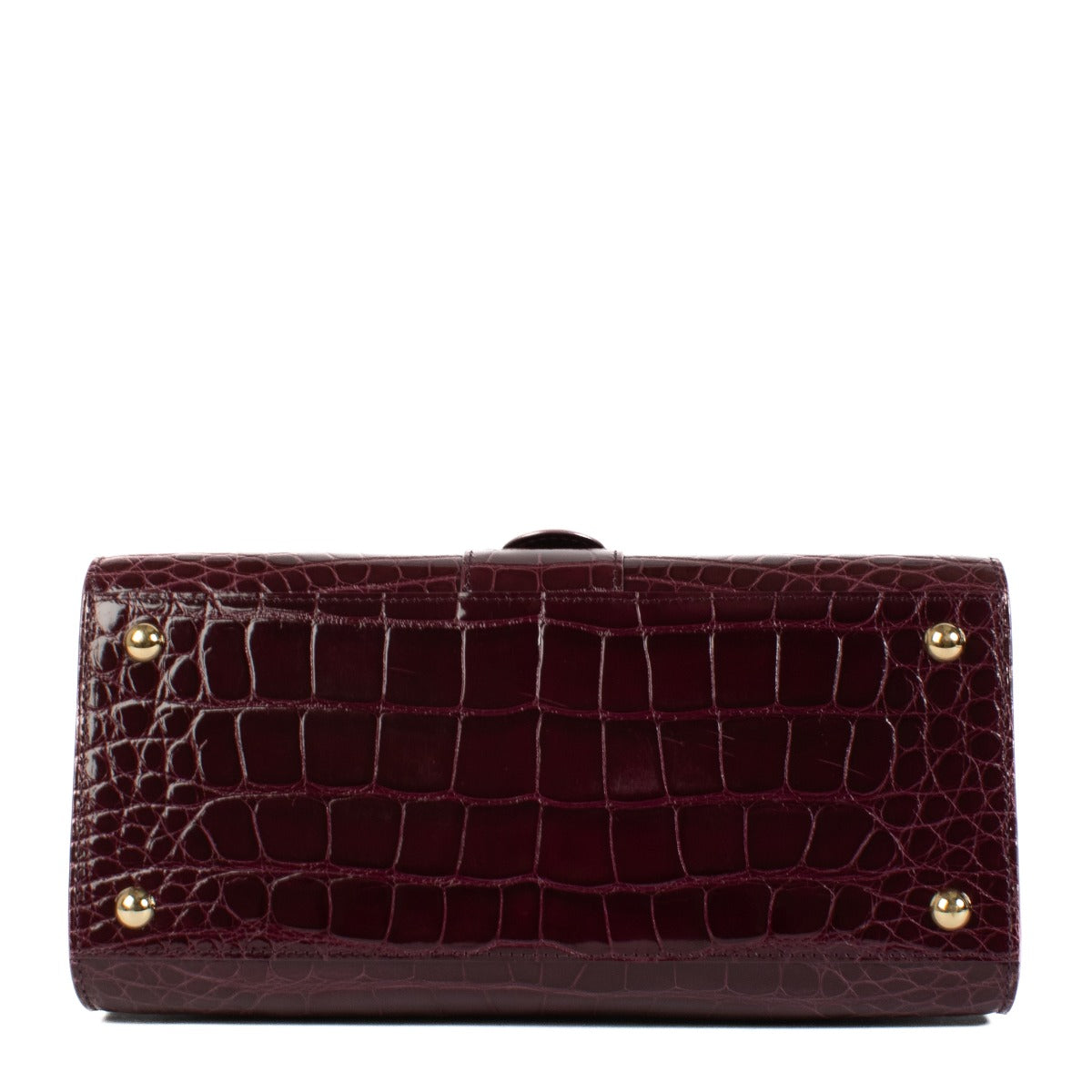 Delvaux Rosewood Glanzende Alligator Brillant MM Tas