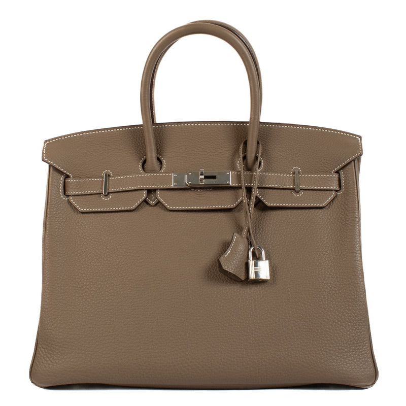 Hermès Birkin 35 Etoupe Taurillon Clemence PHW