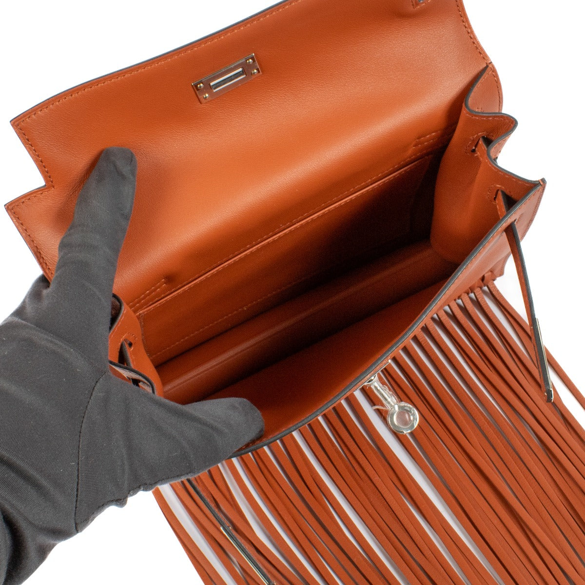 Hermès Kelly Danse Anate Cuivre Swift PHW