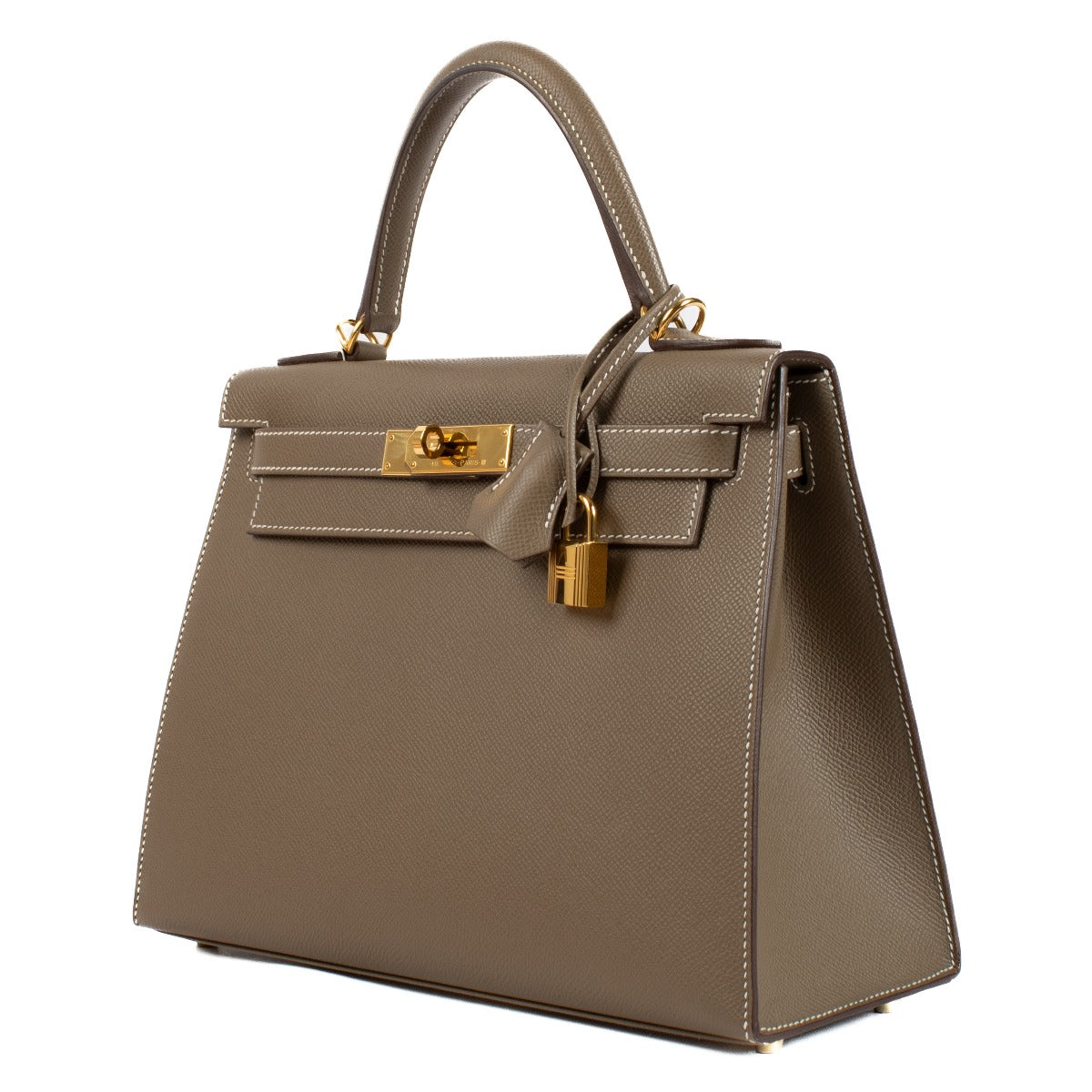 Hermès 2023 Kelly 28 Etoupe Epsom GHW