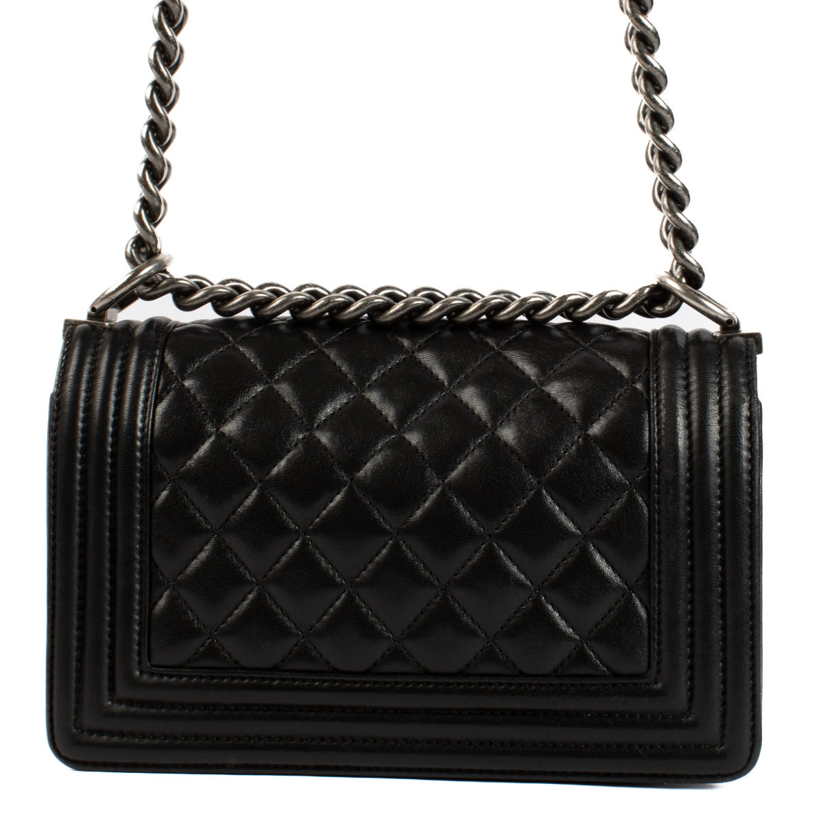 Chanel Black Calfskin Small Boy Bag