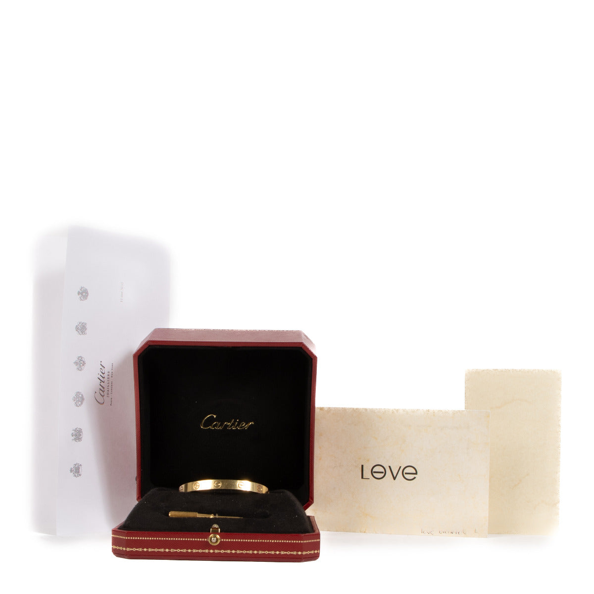 Are you looking for an authentic Cartier Yellow Gold Love Bracelet? Buy and sell your preloved designer bags.