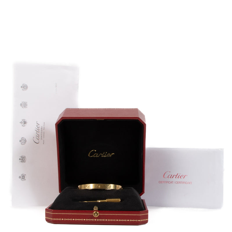 Cartier Yellow Gold LOVE Bracelet - Size 16