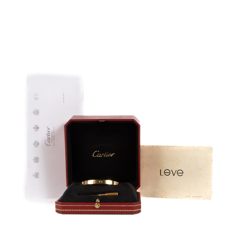 Cartier Yellow Gold LOVE Bracelet - Size 16