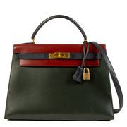 Vintage Seconde main Hermès Kelly Tricolor