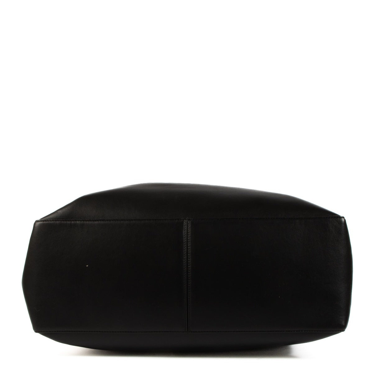 Sac cabas Bottega Veneta en cuir gaufré noir Intarsio