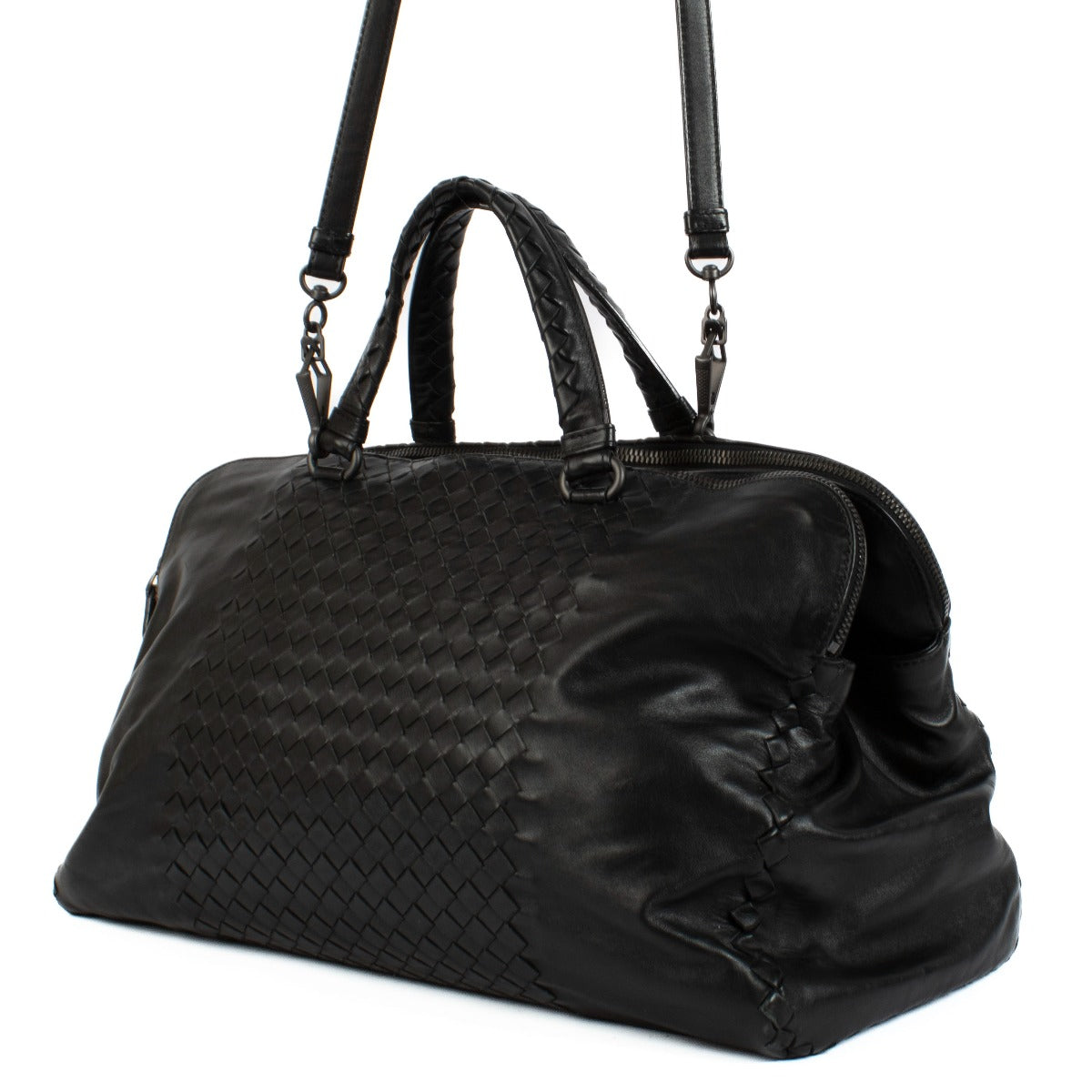 Sac cabas Intrecciato noir Bottega Veneta