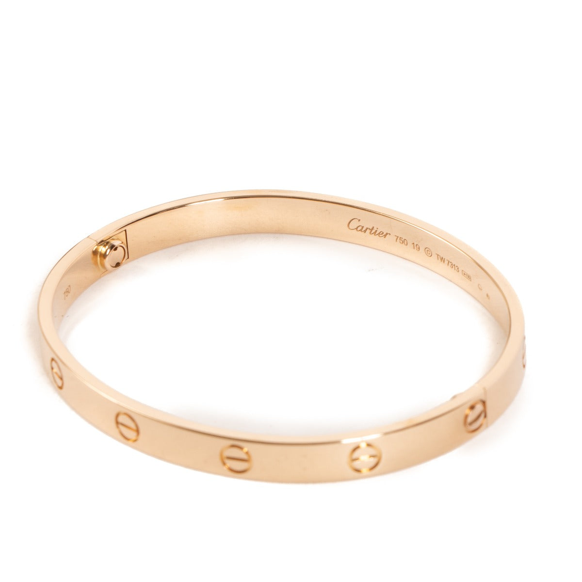 Cartier Rose Gold LOVE Bracelet - Size 19