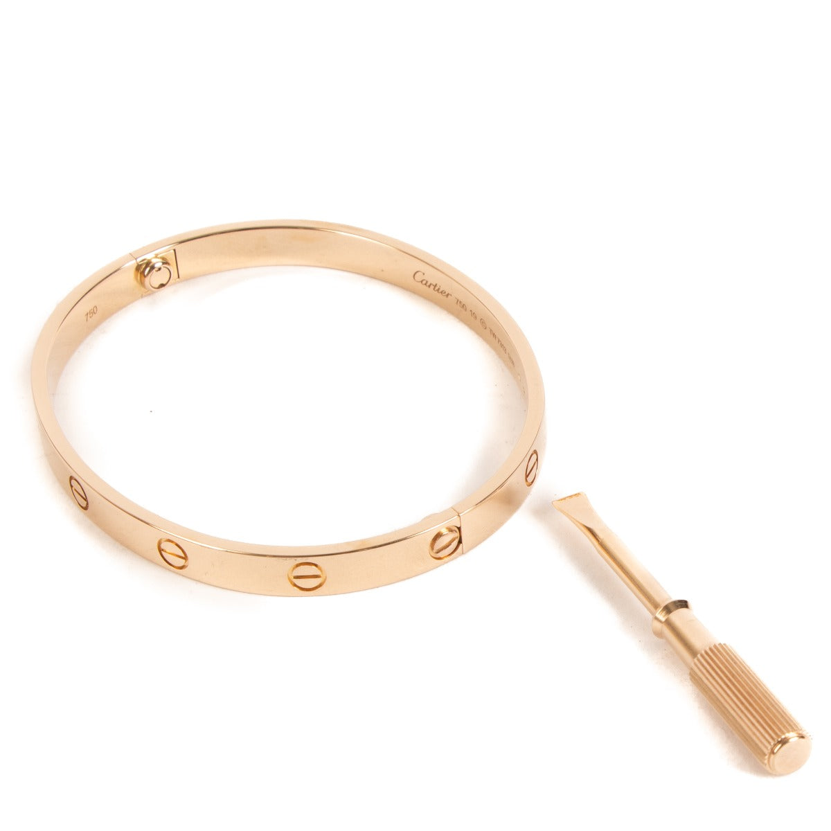 Cartier Rose Gold LOVE Bracelet - Size 19