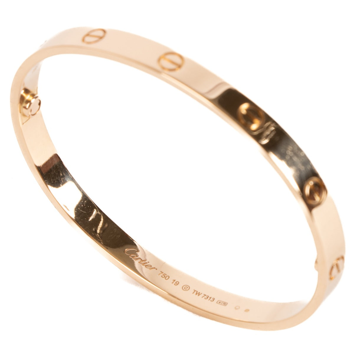 Cartier Rose Gold LOVE Bracelet - Size 19