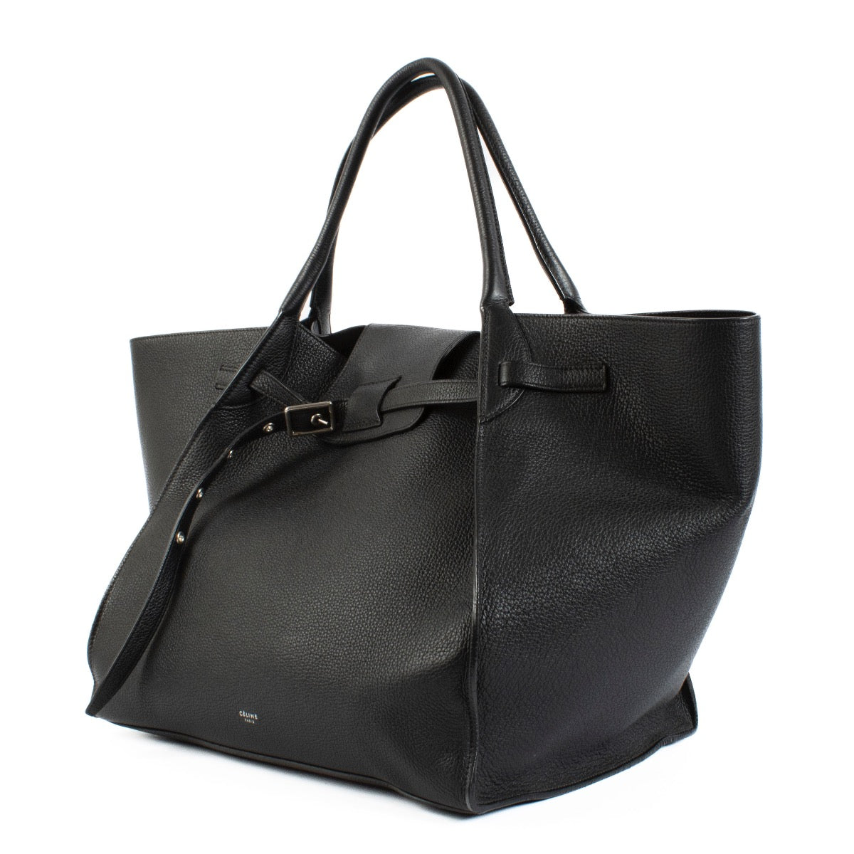 Shop 100% authentic Celine Black Leather Shopper bag at Labellov.com.