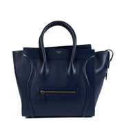 shop 100% authentic second hand Celine Navy Blue Leather Mini Luggage Bag on Labellov.com
