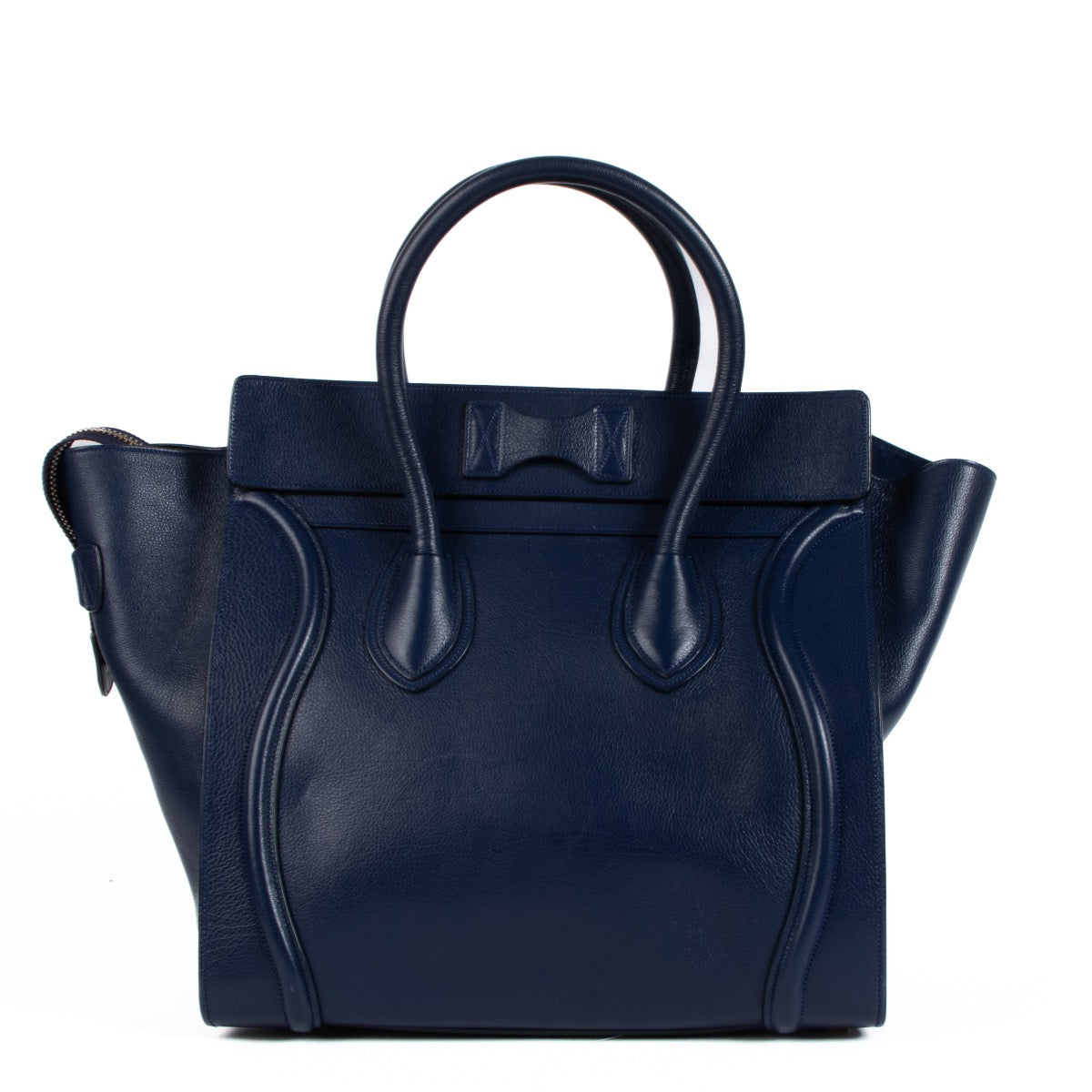 shop 100% authentic second hand Celine Navy Blue Leather Mini Luggage Bag on Labellov.com