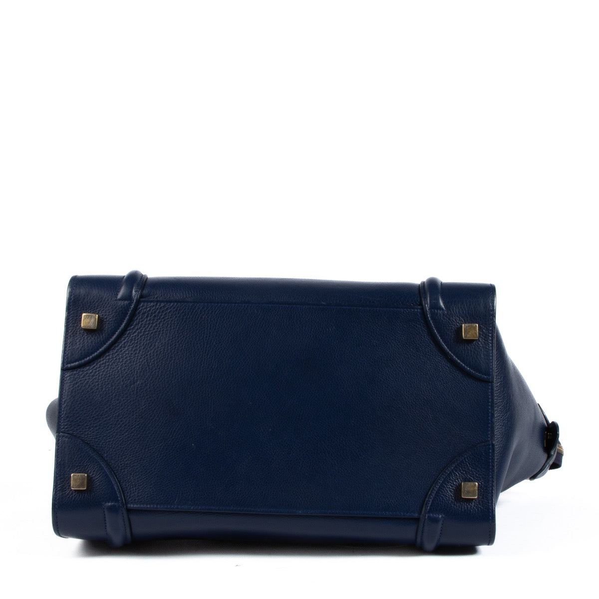 shop 100% authentic second hand Celine Navy Blue Leather Mini Luggage Bag on Labellov.com