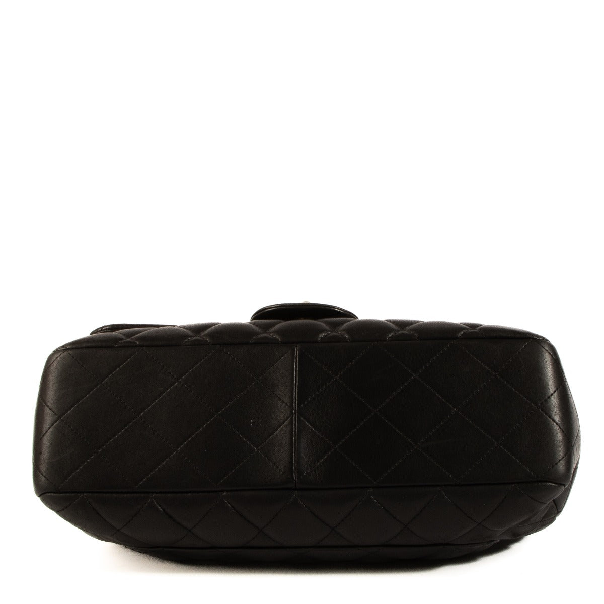 Chanel Zwart Lamsleer Grote Klassieke Single Flap Tas