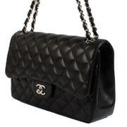 Shop authentic vintage luxury designer second hand Chanel Black Lambskin Large Classic Bag on www.labellov.com